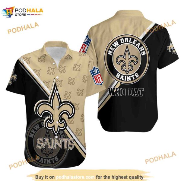 New Orleans Saints Short Sleeve Funny Hawaiian Shirt