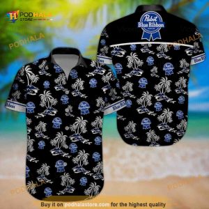 Pabst Blue Ribbon Hawaiian Shirt