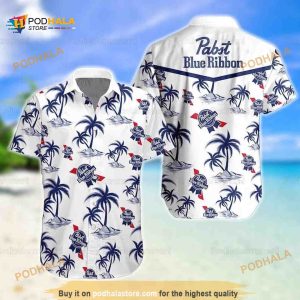 Pabst Blue Ribbon Hawaiian Shirt