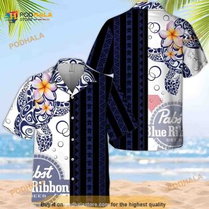 Pabst Blue Ribbon Hawaiian Shirt