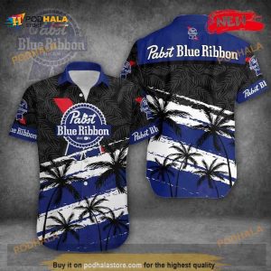 Pabst Blue Ribbon Hawaiian Shirt