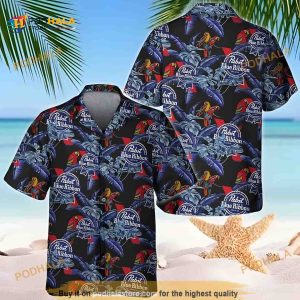 Pabst Blue Ribbon Hawaiian Shirt