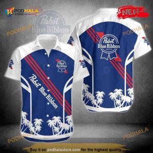 Pabst Blue Ribbon Hawaiian Shirt