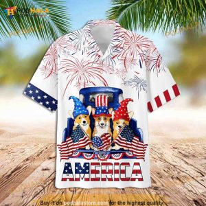 Patriotic Funny Hawaiian Shirt