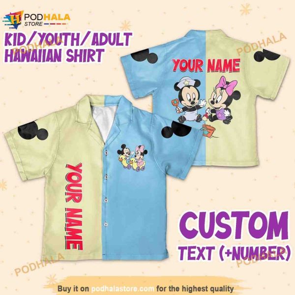 Personalize Name Disney Baby Mikey Minnie Cute Color