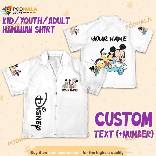 Personalize Name Disney Mickey Minnie Pluto Babi