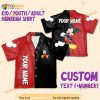 Personalize Name Mikey Disney Red Black