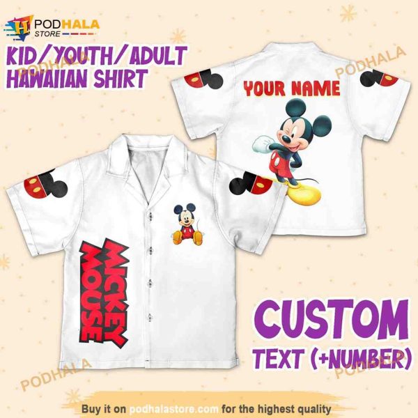 Personalize Name Mikey Disney Red Text