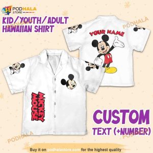 Personalize Name Vintage Disney Cute Mickey Mouse