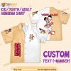 Personalize Name Vintage Disney Mickey Mouse Play Football Hawaiian Shirt