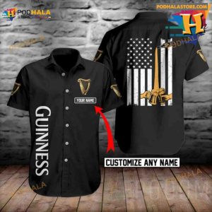 Personalized Basic Printed Guinness Beer Hawaiian Shirt