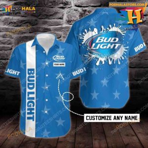 Personalized Bud Light Beer Hawaiian Shirt