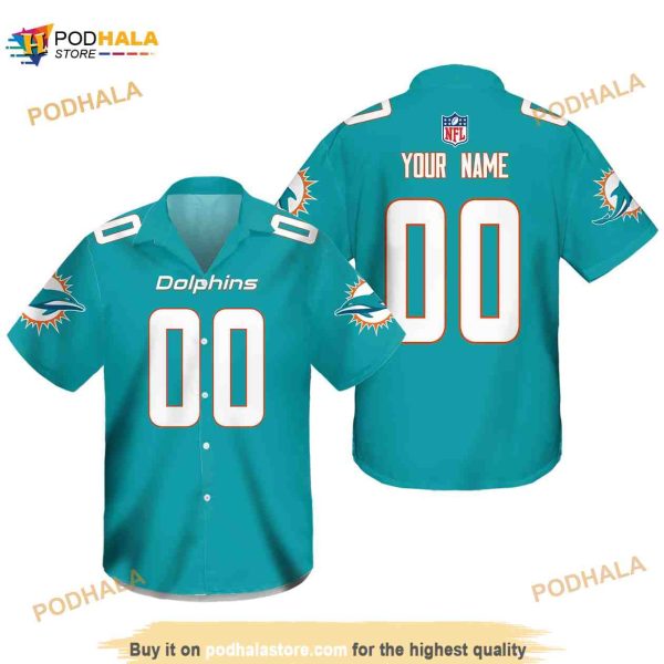 Personalized Miami Dolphins Short Sleeve Funny Hawaiian Shirt