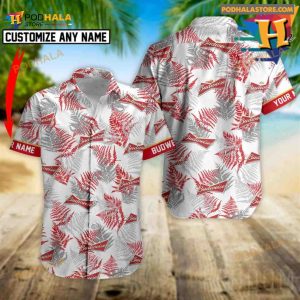 Personalized Tropical Basic Budweiser Beer Hawaiian Shirt