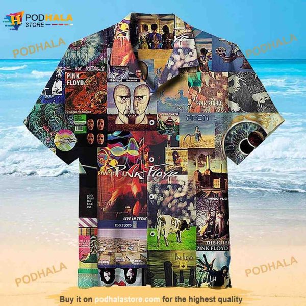 Pink Floyd Collage Universal Funny Hawaiian Shirt