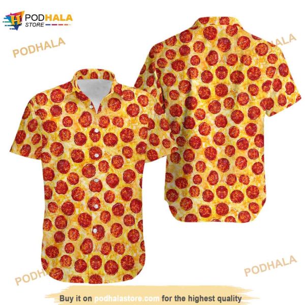 Pizza Funny Hawaiian Shirt For Women Men