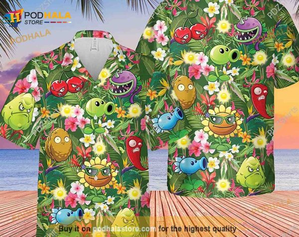 Plants Vs Zombies Hawaiian Shirt