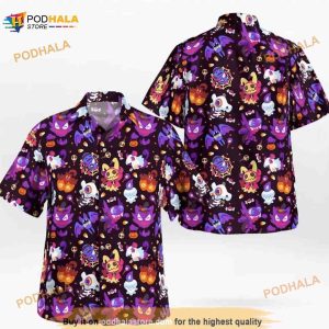 Pokemon Halloween Hawaiian Shirt