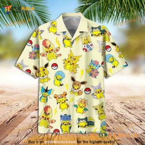 Pokemon Hawaiian Shirt Best Pika On Summer Day