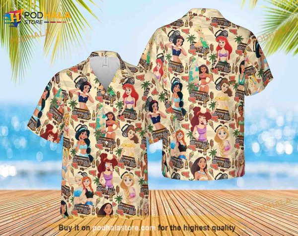 Princess Summer Disney Hawaiian Shirt