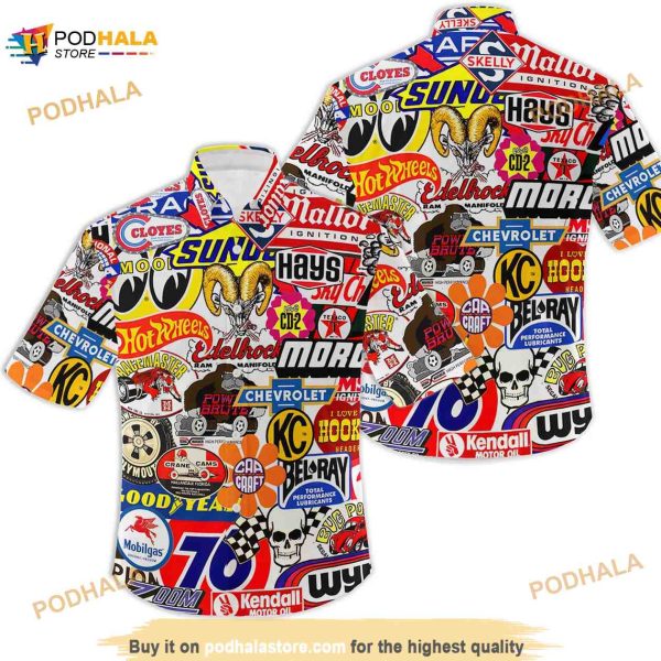 Race Car Aloha Disney Summer Hawaiian Shirt