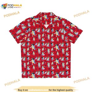 Red White Blue Heeler Funny Dad Father’s Day  Dad’s Favorite Hawaiian Shirt