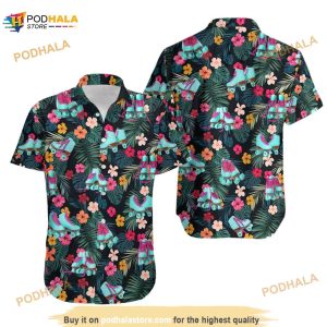 Roller Skates Hawaiian Shirt