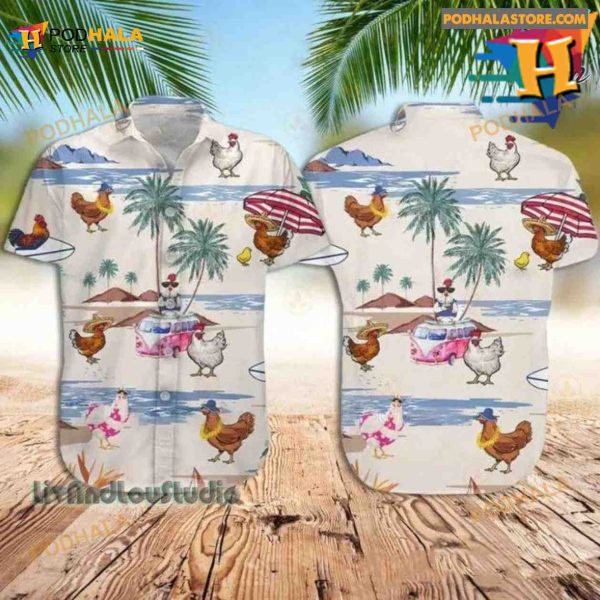 Rooster Hawaiian Shirt