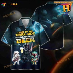 S Dark Side Have Beer Hawaiian Shirt