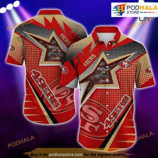 San Francisco 49ers NFL Football Beach Shirt For Summer Print Hawaiian Shirt Big Fans