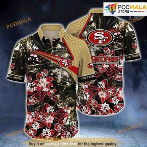 San Francisco 49ers NFL Hawaiian Shirt Tropical Pattern Summer For Sports Fans NFL