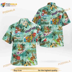 Scooby Doo Friends Surfing Summer Tropical Hawaiian Shirt