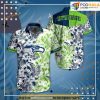 Seattle Seahawks NFL Beach Shirt Floral Pattern Printsummer Hawaiian Shirt