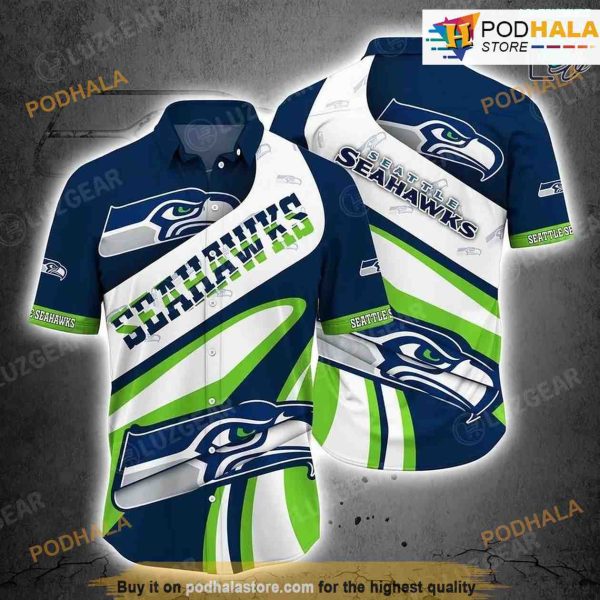 Seattle Seahawks NFL Beach Shirt For Sports Best Fans Summer NFL Hawaiian Shirt