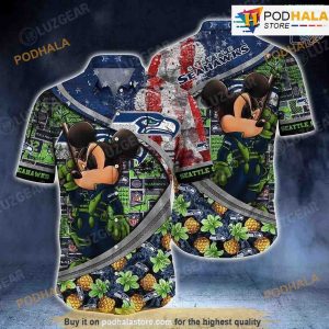 Seattle Seahawks NFL Hawaiian Shirt Mickey Trending Gift