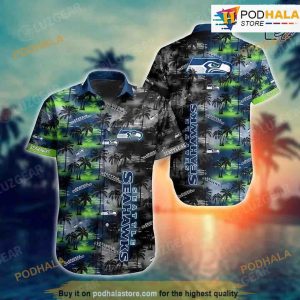 Seattle Seahawks NFL Hawaiian Shirt Tropical Patterns Summer For Football NFL Fans