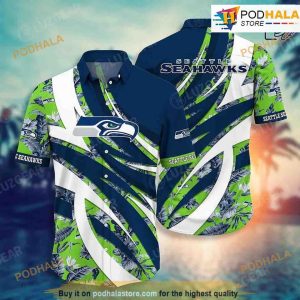 Seattle Seahawks NFL Hawaiian Shirt Tropical Patterns Trend Summer For Sports Football Fans