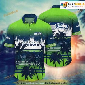 Seattle Seahawks NFL Summer Hawaiian Shirt Tropical Patterns For Sports Enthusiast