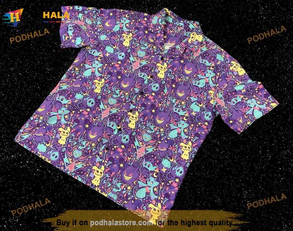 Shadow Ball 3D Hawaiian Shirt