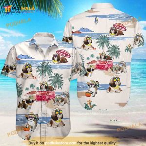 Shih Tzu Button Shirt For Men Women