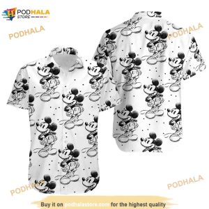 Sketch Of Mickey Mouse Disney Hawaiian Shirt