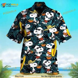 Snoopy Hawaiian Shirt Tropical Disney Beach Summer Shirt