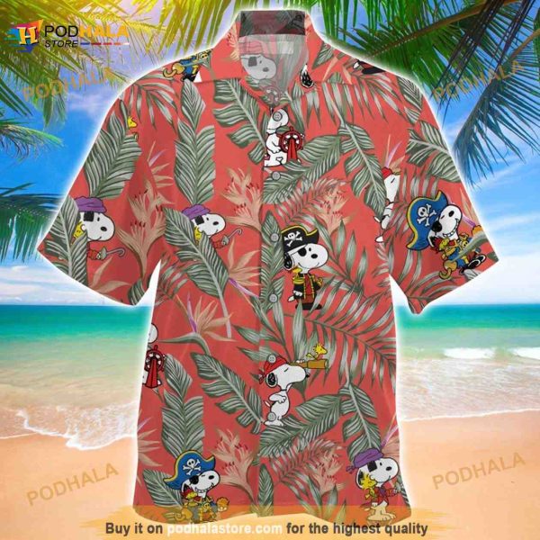 Snoopy Pirate Hawaiian Shirt