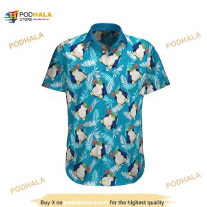 Snorlax Tropical Beach Pokemon Hawaiian Shirt