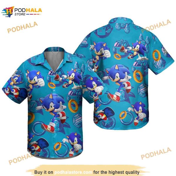 Sonic The Hedgehog Hawaiian Summer Shirt