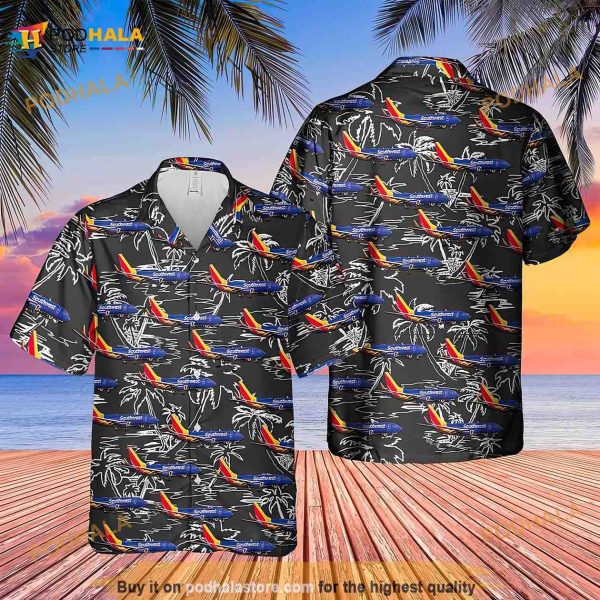 Southwest Airlines Boeing 737-7h4 Hawaiian Shirt