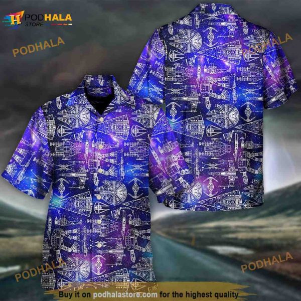 Space Ships Star Wars Galaxy Hawaiian Shirt