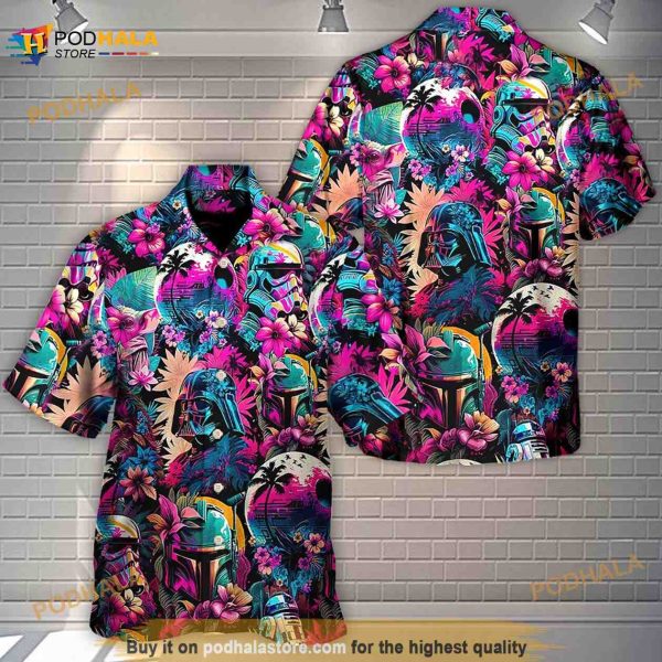 Special Star Wars Synthwave Darth Vader Hawaiian Shirt For Men Men