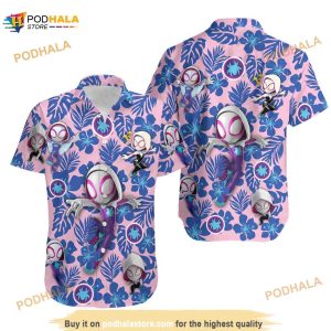 Spider Gwen Hawaiian Aloha Shirt