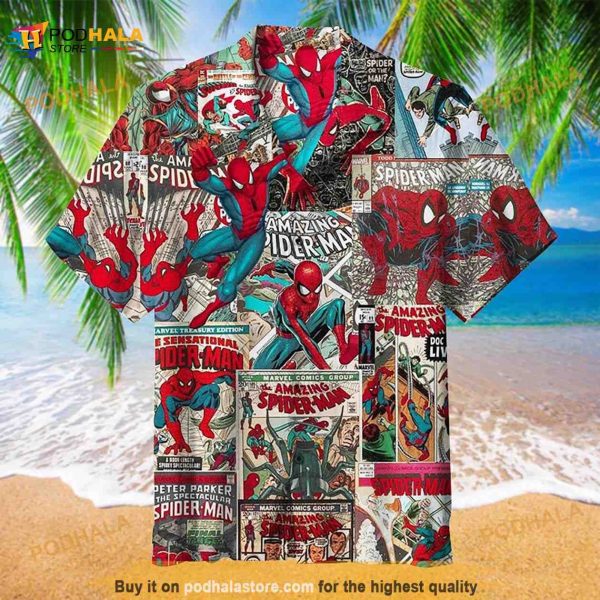 Spider Man Beach Hawaiian Shirt